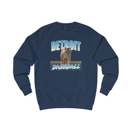 Detroit 82 Baseball Crew No Pill Sweatshirt | Downriver Clothing Apparel | Detroit Michigan | Downriver World