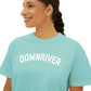 Downriver 11 Varsity Women Boxy Crop Top T Shirt | Downriver Clothing Apparel | Detroit Michigan | Downriver World