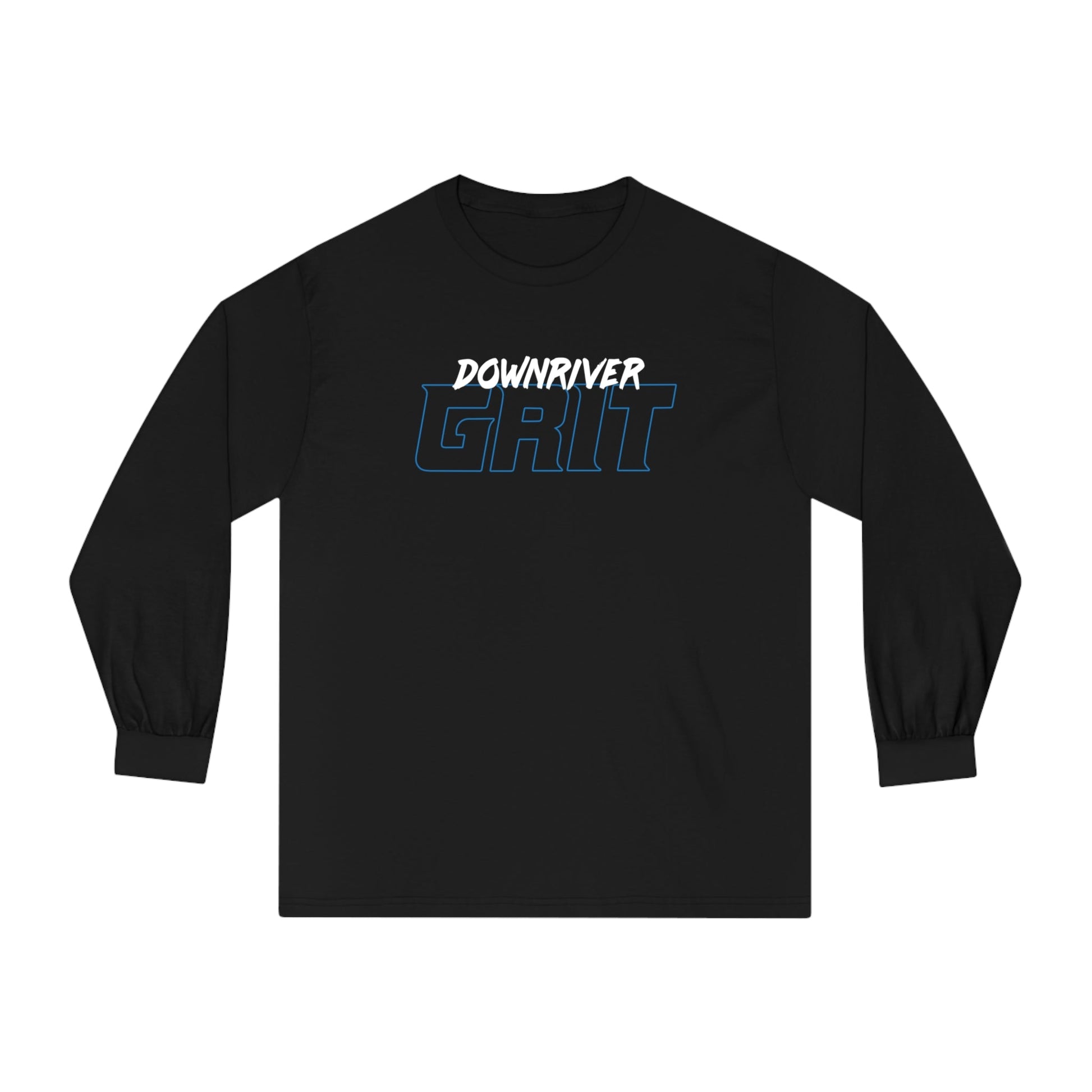 Downriver 23 Grit Football Heavyweight Long Sleeve T Shirt | Downriver Clothing Apparel | Detroit Michigan | Downriver World
