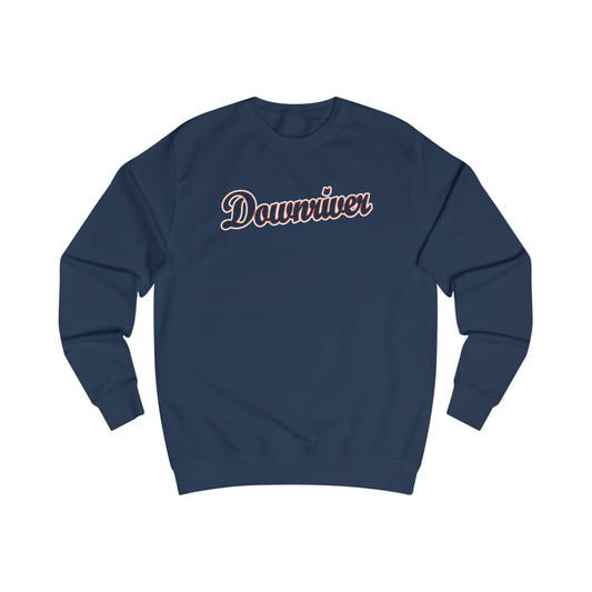 Downriver 95 Baseball Crew Sweatshirt | Downriver Clothing Apparel | Detroit Michigan | Downriver World